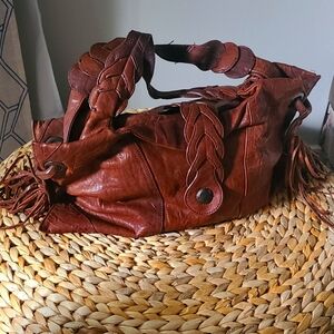 Brown Leather Handbag